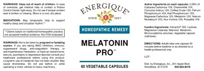 Melatonin Pro (Enrg1017 Melatonin Pro 60tab 6 6 19)